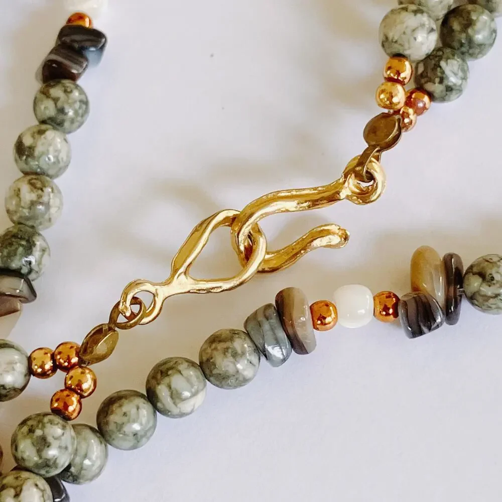 VTG Gemstone Necklace 23.5